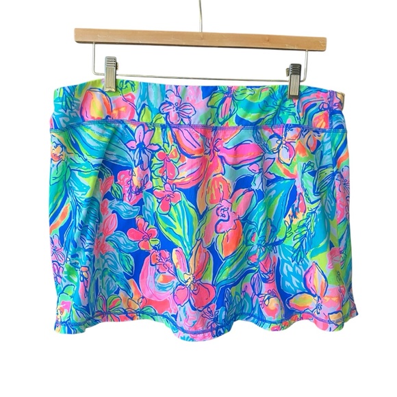 Lilly Pulitzer Other - Lilly Pulitzer Luxletic Aila Skort Bennet Blue Surf Gypsea Swim Skirt Sz Large